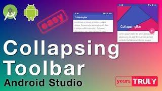 Collapsing Toolbar Layout | Android Studio 3.1.2