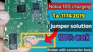 Nokia 105 charging jumper solution/The charger connector is broken along with the body