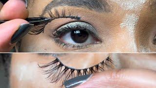 false eyelashes hack.