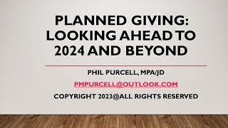 Planned Giving: Looking Ahead to 2024 and Beyond