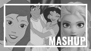 DISNEY MASHUP - Ariel, Aladdin, Jasmine & Elsa - Frozen vs. The Little Mermaid vs. Aladdin