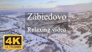 4K Zábiedovo - Slovakia - Orava. Winter relaxation video from a drone.. DJI Air 2S