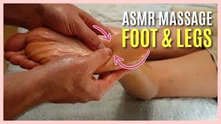 ASMR ~ Deep Tissue Foot/Leg Massage (No Talking) | Sleep