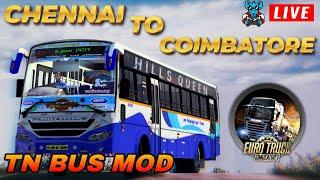 Euro Truck Simulator 2 LIVE - Tamil Nadu Govt Bus & TN Map | RATS IN2 GAMING