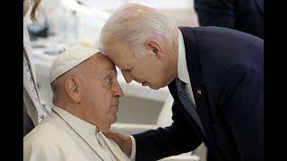 Joe Biden and G7 Leaders embrace the Pope