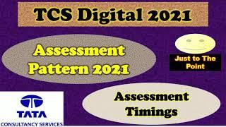 Assessment pattern for TCS DIgital 2021 | TCS India |