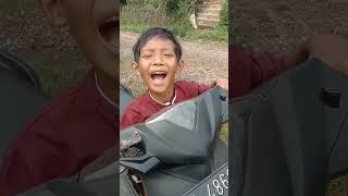 Fahmi belajar motor sendiri #shorts #anakdesa #challenge