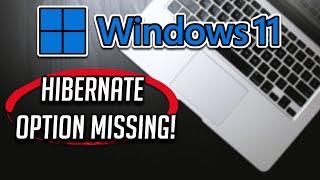 Hibernate Option Missing in Windows 11|How to Enable Disable Hibernation