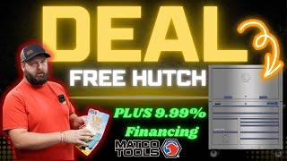 Free Matco Hutch And 9.9% Financing! Don't Wait This Deal Will Be Over Soon!