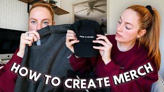 How To Create Your Own Merch // Step by step process from designing merch to pricing and returns