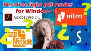 Best free light pdf reader for Windows 10