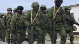 Russian soldiers in control of Crimea