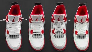 4 MÖGLICHKEITEN, NIKE AIR JORDAN 4 ZU SCHNÜREN | Die Schnürung von JORDAN 4