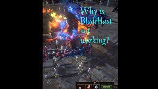 Why is Blade Blast Bladefall not working?