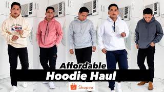 BEST SHOPEE HAUL: Affordable & High Quality Hoodies Men(oversized, basic, minimalist) | Greg Parilla