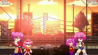 Amy & Kara Vs Sonia & Rim Mugen Team Battle