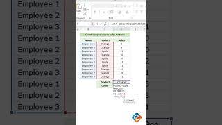 Excel Uniqueness Unleashed: Count Unique Values with Criteria!  #exceltips #spreadsheetskills