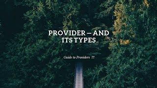 Providers and its Types | ValueListenableProvider | StreamProvider | Providers #flutter @aseemwangoo