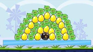 Angry Birds Bomber Hacked 1 - KICK ALL PIGS AND SAVE GOLDEN EGG!