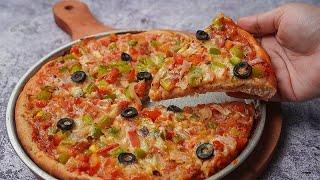 Instant Pizza Recipe | Wheat Flour Veg Pizza Recipe | Toasted