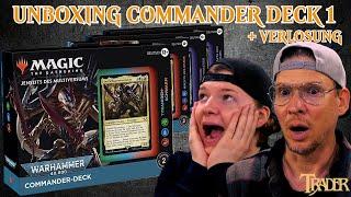 MTG Warhammer 40k Commander Decks Opening Deck 1 deutsch | Magic the Gathering Unboxing | Trader