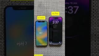 iPhone 12 Mini vs iPhone 14 Pro Size Comparison