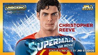 CHRISTOPHER REEVE SUPERMAN Statue 1/3 Scale by JND Studios | UNBOXING | Out of the Box & Cinematic