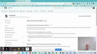 Using GitHub fine-grained personal access token in an organization