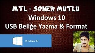 Windows 10 - Rufus ile USB Format Diski Oluşturma