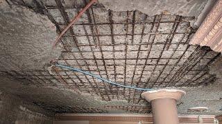 Repair Concrete Damaged By Rusted Rebar , repair water damaged ceiling