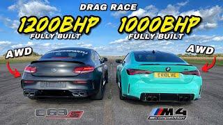 STREET KINGS.. 1200HP AWD 4MATIC C63S v 1000HP XDRIVE BMW M4