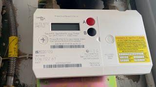 How to get a meter reading on a Landis GYR+ Gas Meter