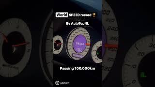 Our E55 AMG passing 100.000km mileage at World Record Speed!! #autotopnl #shorts