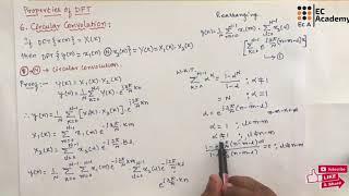 DSP#20 Circular convolution property of DFT in Digital Signal Processing || EC Academy