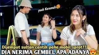 SULTAN CANTIK JEMPUT GEMBEL PAKE MOBIL SPROT️LANGSUNG DI AJAKIN KERUMAHNYA