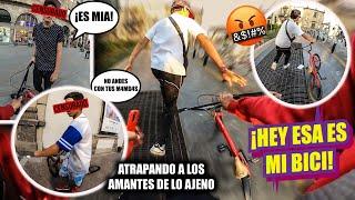 ESTAS RATAS INTENTARON ROBAR MI BICI PERO LOGRÉ ATRAPARLOS  | Experimentó social