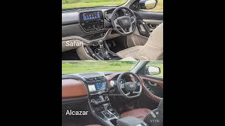 Tata Safari vs Hyundai Alcazar | 7 seater SUV battle | #shorts #safari #alcazar