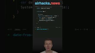 Instant to Date #java #shorts #coding #airhacks