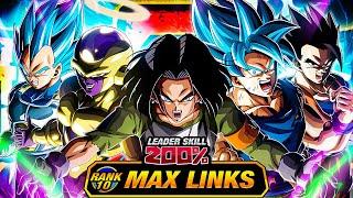 GIVE THE EZA GUY A RAISE!!!!! LEVEL 10 LINKS 100% EZA LR TEAM UNIVERSE 7! (DBZ: Dokkan Battle)