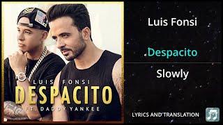 Luis Fonsi - Despacito Lyrics English Translation - ft Daddy Yankee - Dual Lyrics English