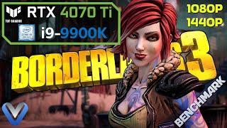 Borderlands 3 - Benchmark (1080p, 1440p) // RTX 4070 Ti + i9-9900K