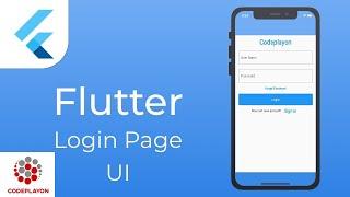 Flutter login screen example | Flutter tutorial for beginners | Codeplayon