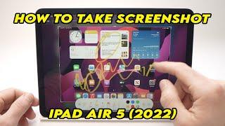 iPad Air 5 (2022) : How to Take Screenshot (3 ways)