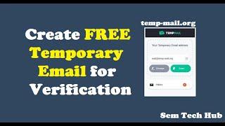 How to CREATE a FREE TEMPORARY EMAIL for VERIFICATION | 2024 (100% working)