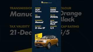 "2022 Mahindra XUV 300 W8(O) | Top Model, 15,000 km | Amazing Offer at 10.5 Lacs!"