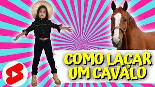 COMO LAÇAR UM CAVALO DE MANEIRA CORRETA? | APRENDA COMIGO | #shorts Maria Fernanda Souza