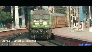 22718 - Rajkot Super Fast Express || Superfast Train || South Indian Railway