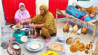 Beautiful Village Life in Pakistan| Village family Routine in mud house| traditional cooking|