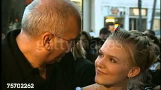 Dominique Swain  and Frank Langella at the 'Lolita' Premiere in 1998