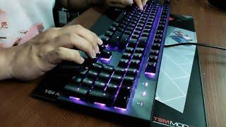 Relaxing ASMR Mechanical Keyboard Typing Sounds While Reviewing the Cool Master CK350